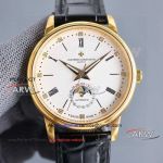 Perfect replica TW factory Vacheron Constantin gold case Swiss automatic mechanical watch 